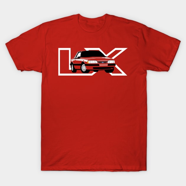 1987-90 Mustang LX Notchback T-Shirt by FoMoBro's